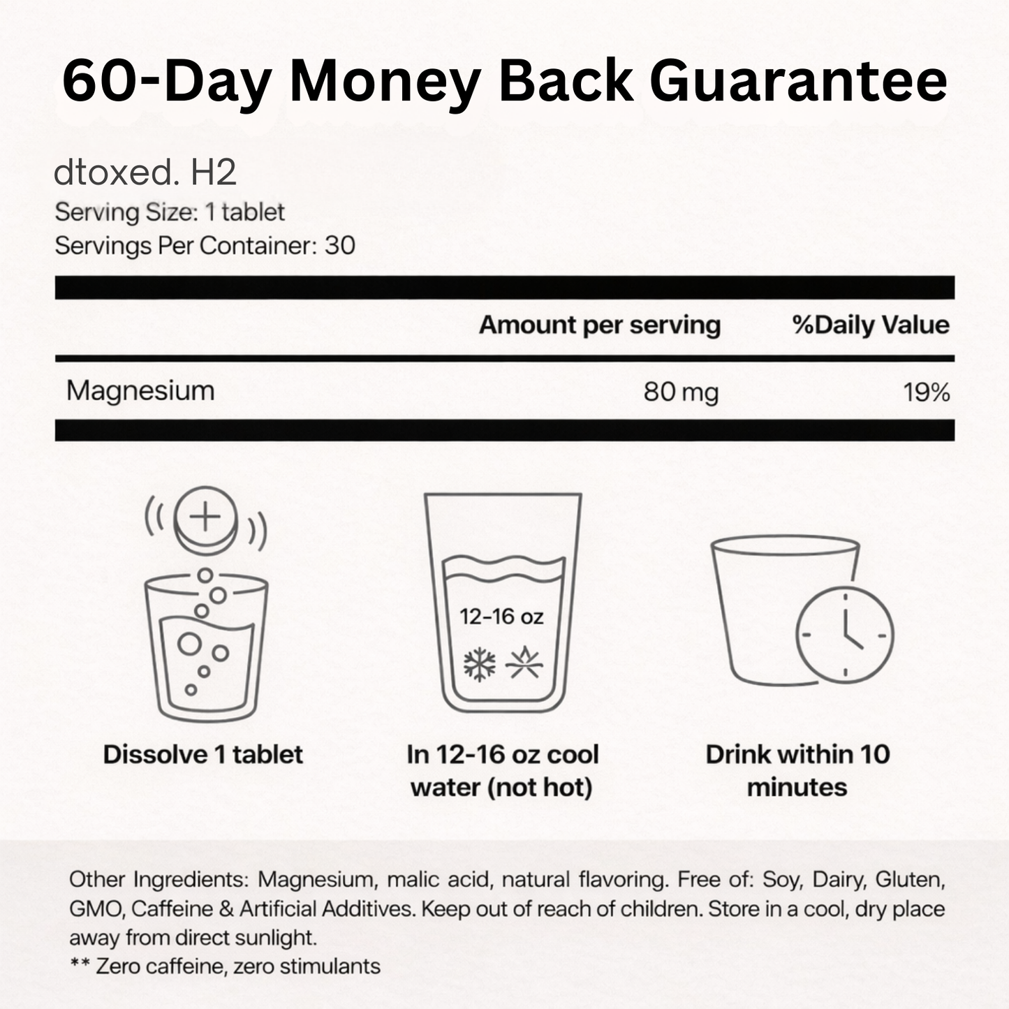 Dtoxed.™ Molecular Hydrogen Tablets