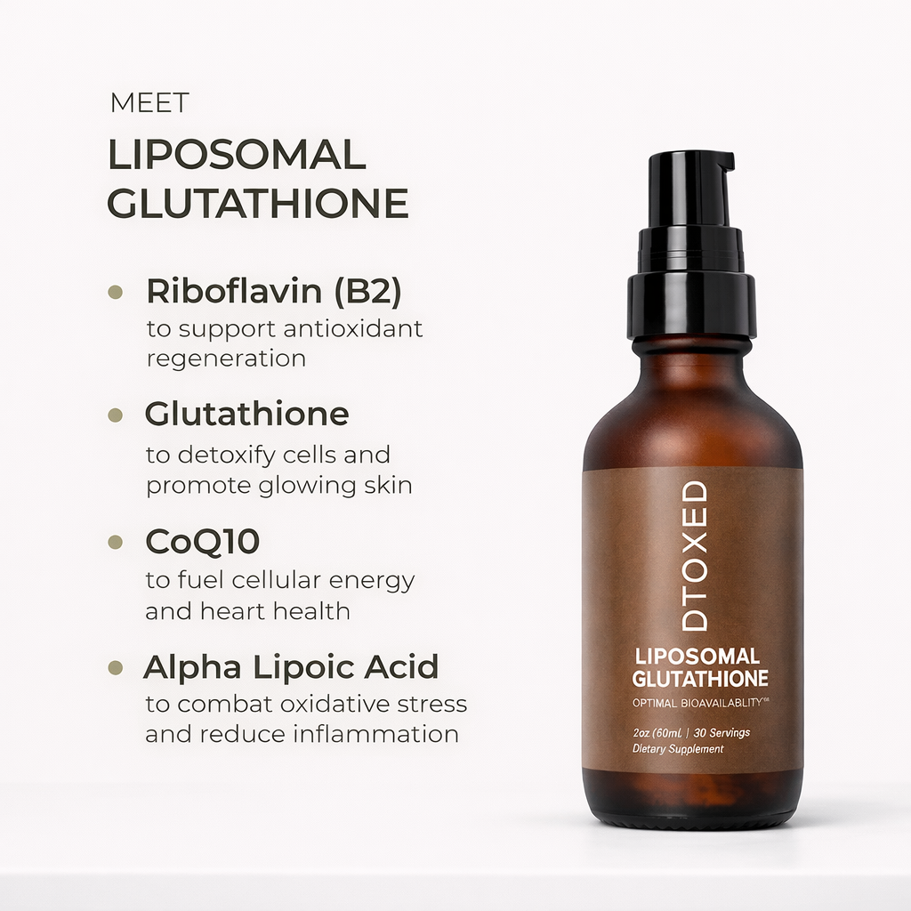 Dtoxed.™ Liposomal Glutathione - Cellular Detox + Glow Support