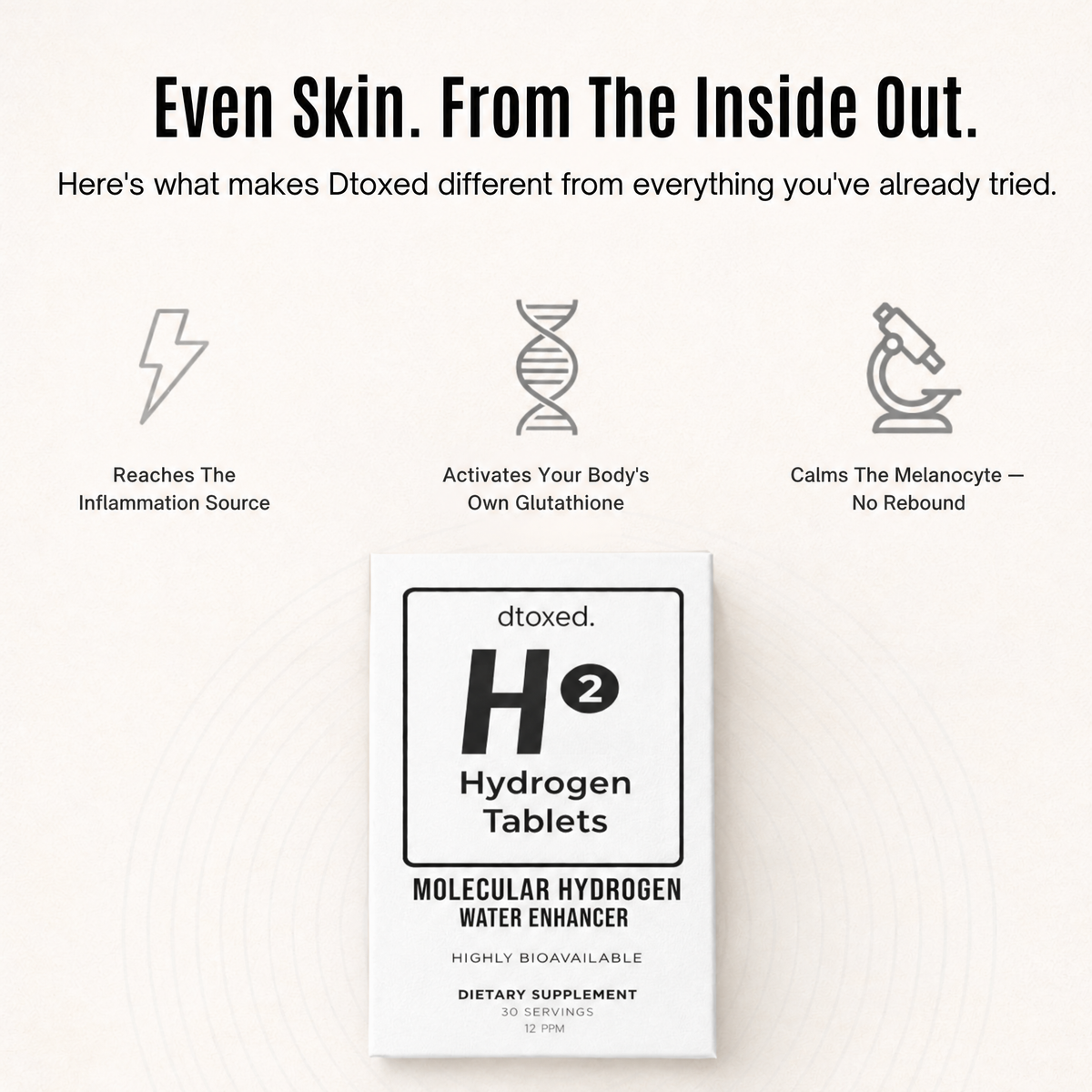 Dtoxed.™ Dark Spot Support Hydrogen Tablets