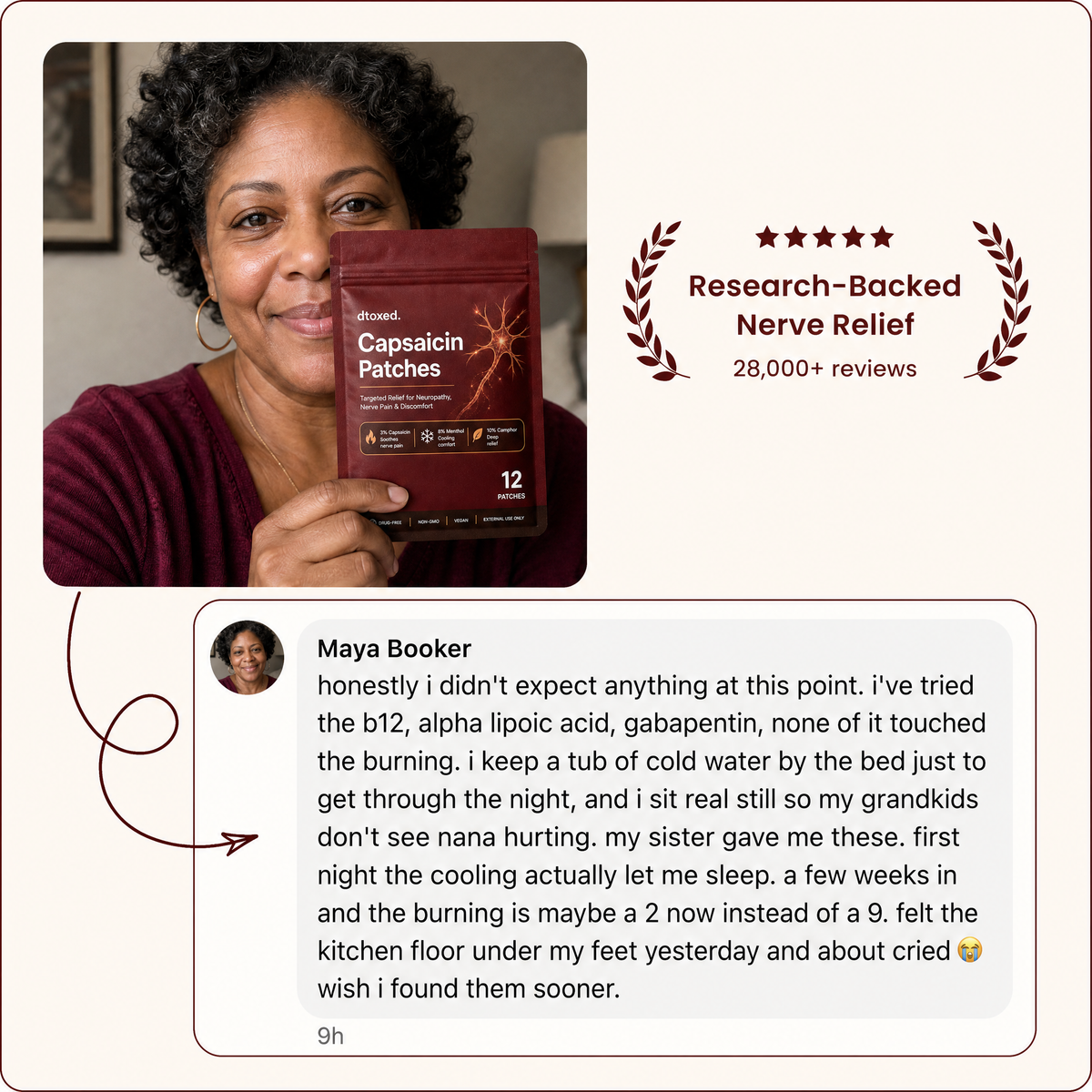 Dtoxed™ Neuropathy Relief Capsaicin Patches