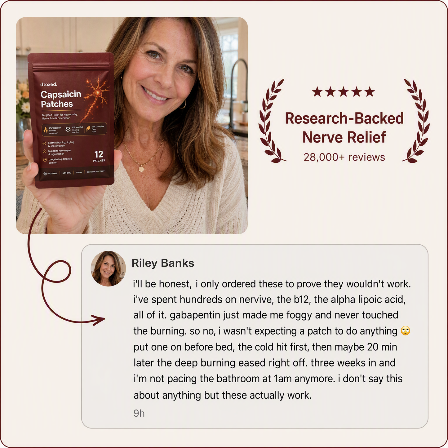 Dtoxed™ Neuropathy Relief Capsaicin Patches