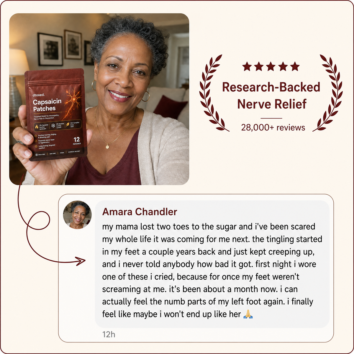 Dtoxed™ Neuropathy Relief Capsaicin Patches